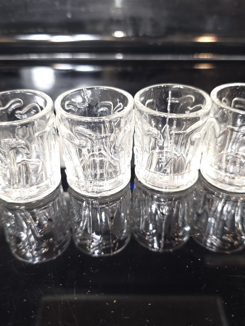 Classic Clear Glass Measuring Shot Glasses — Set of 4 - Picture 6 of 16